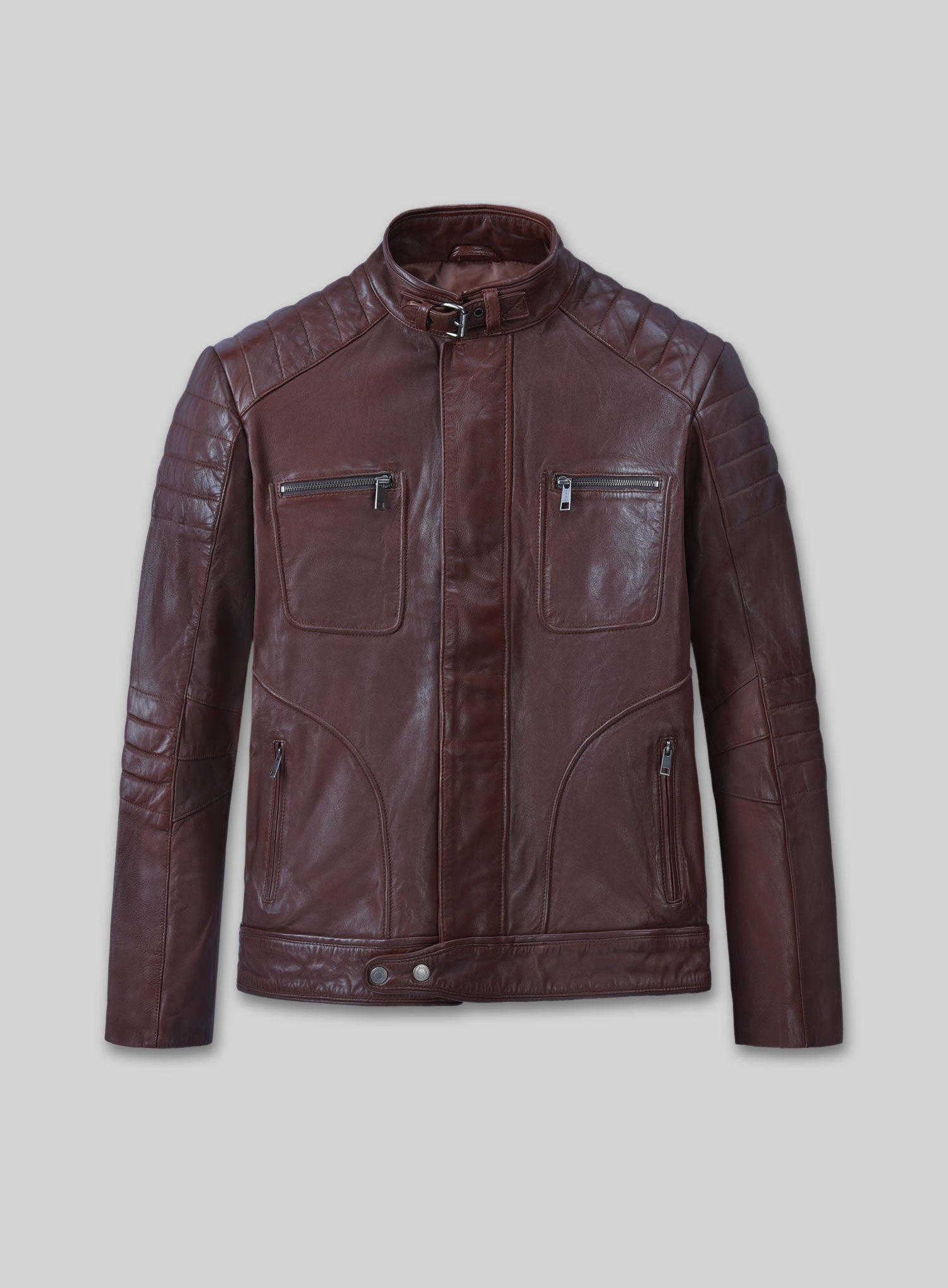 fireflymotoburgundybikerleatherjacket