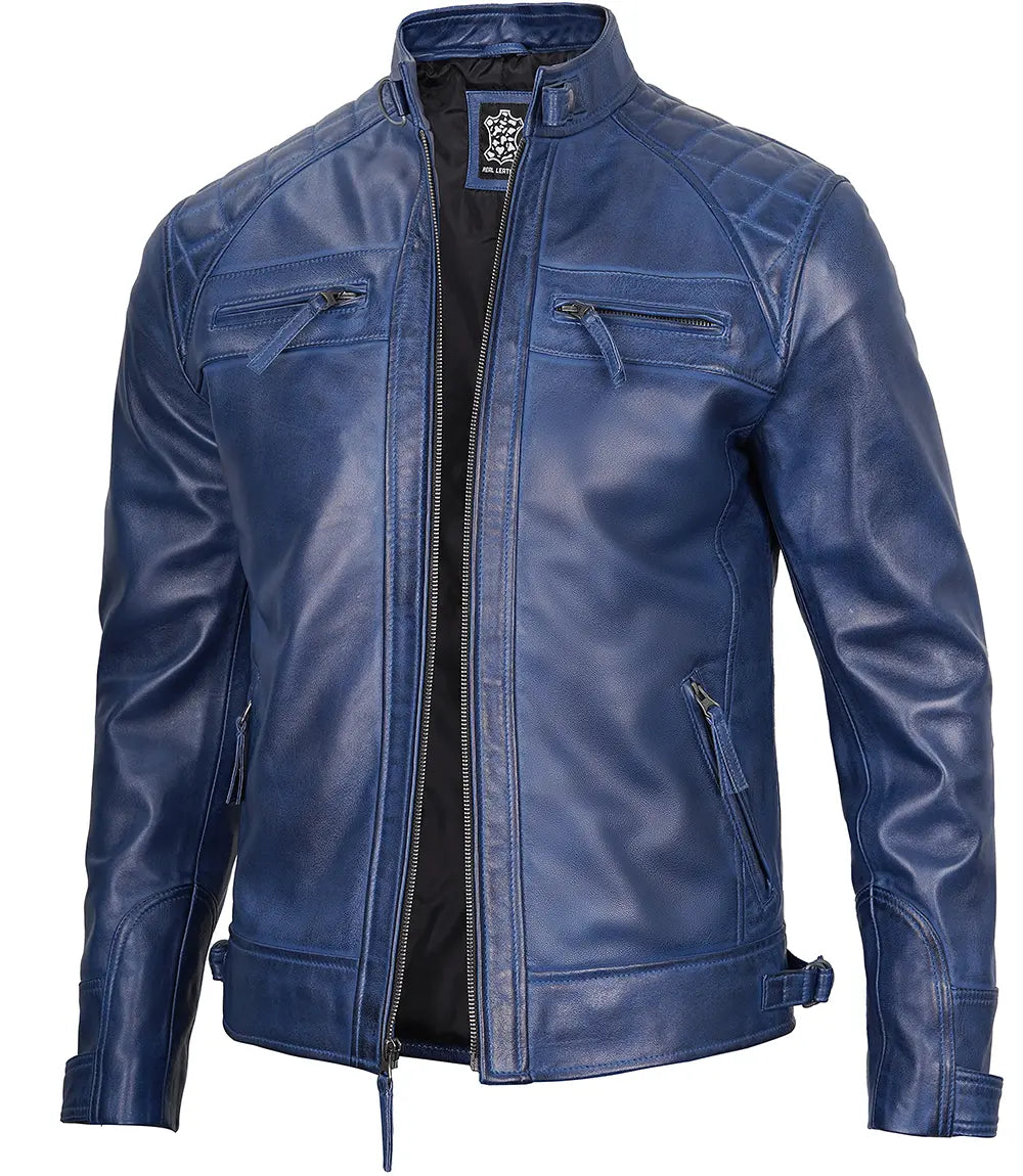 Blue_mens_cafe_racer_leather_jacket