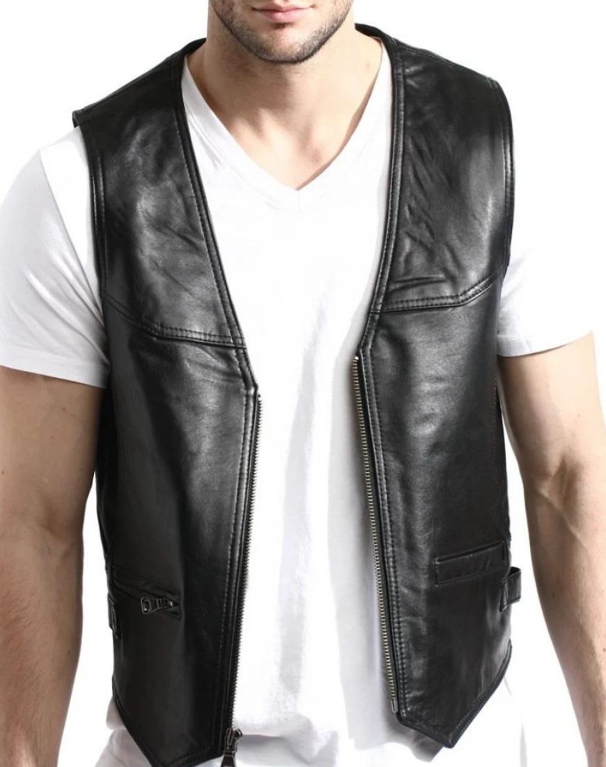 Men_sJaguarBlackLeatherVestfront1