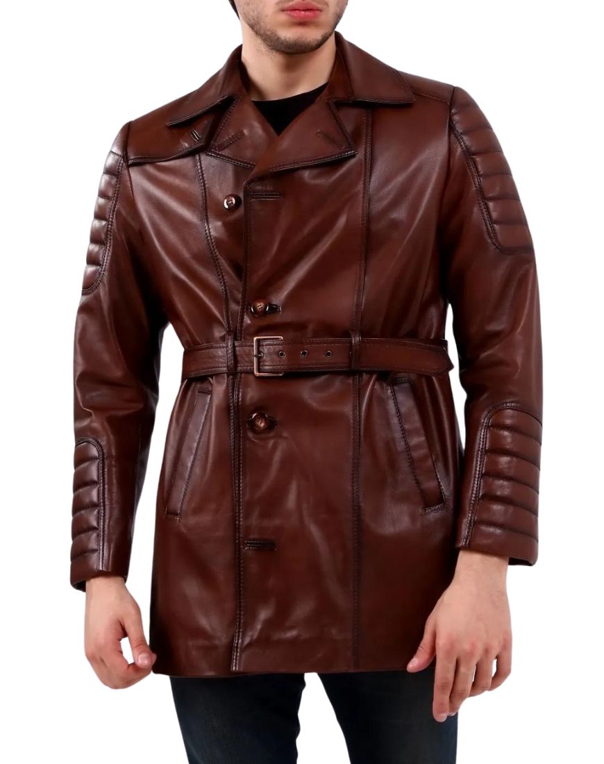 Men_sVanguardiaTanLeatherTrenchCoatfront