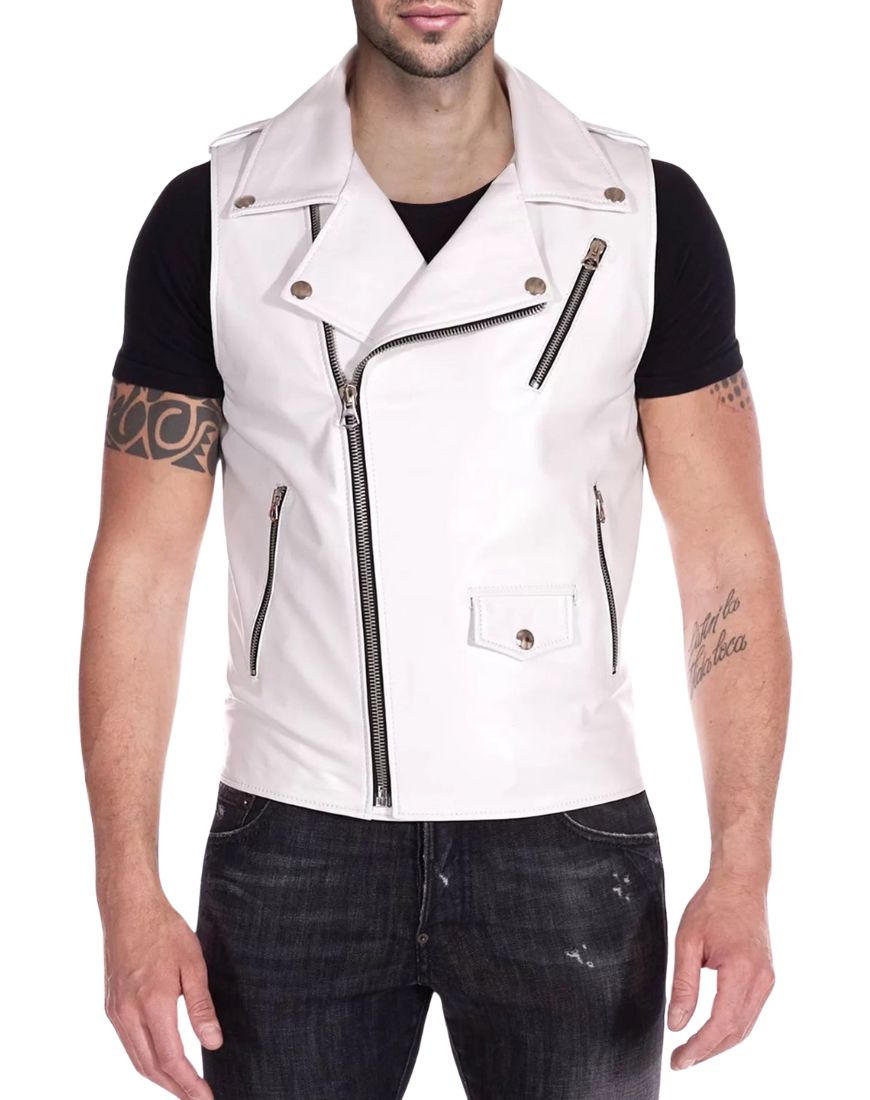 Men_s_Halcon_White_Leather_Vest_front