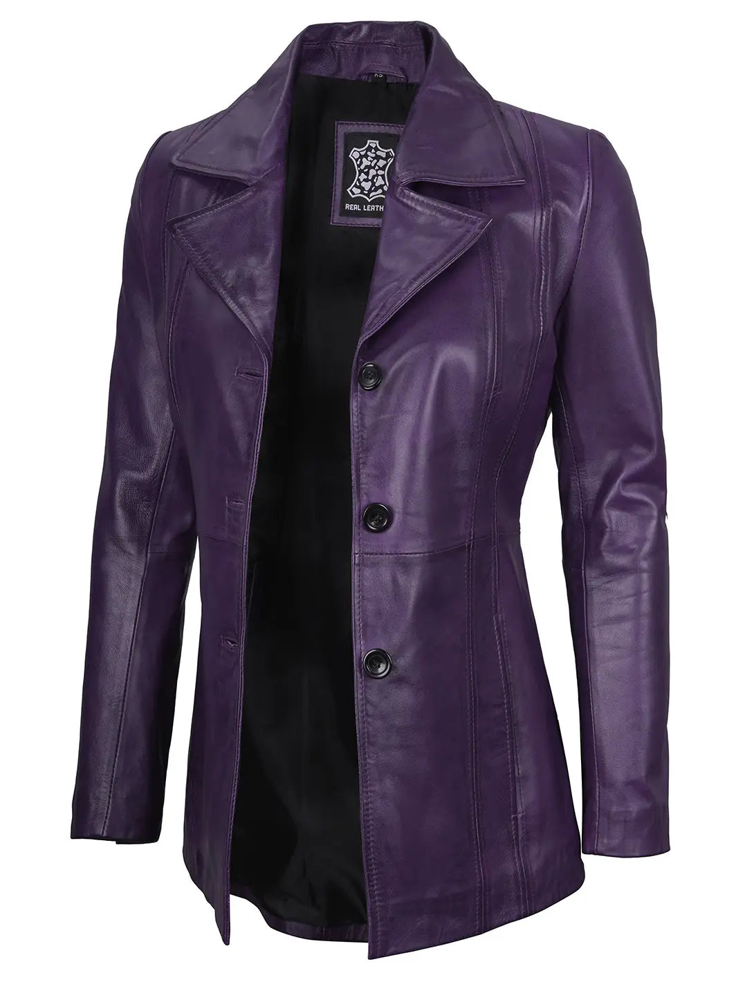 Purpleleatherblazer