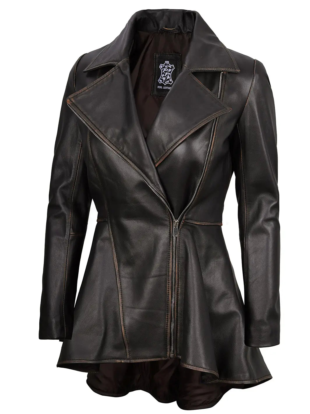 Ruboffbrownleatherjacket