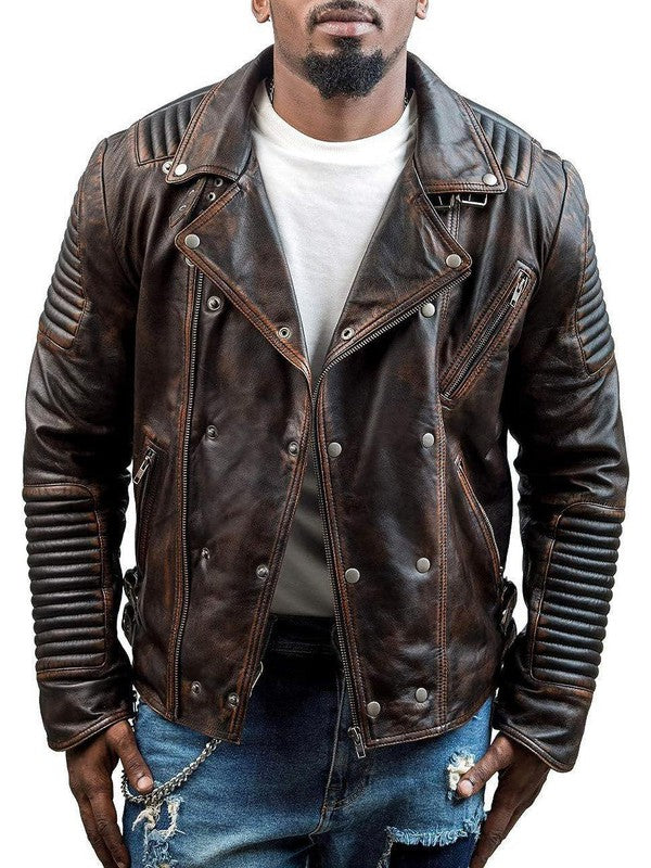 Spectrum-Brown-Leather-Biker-Jacket