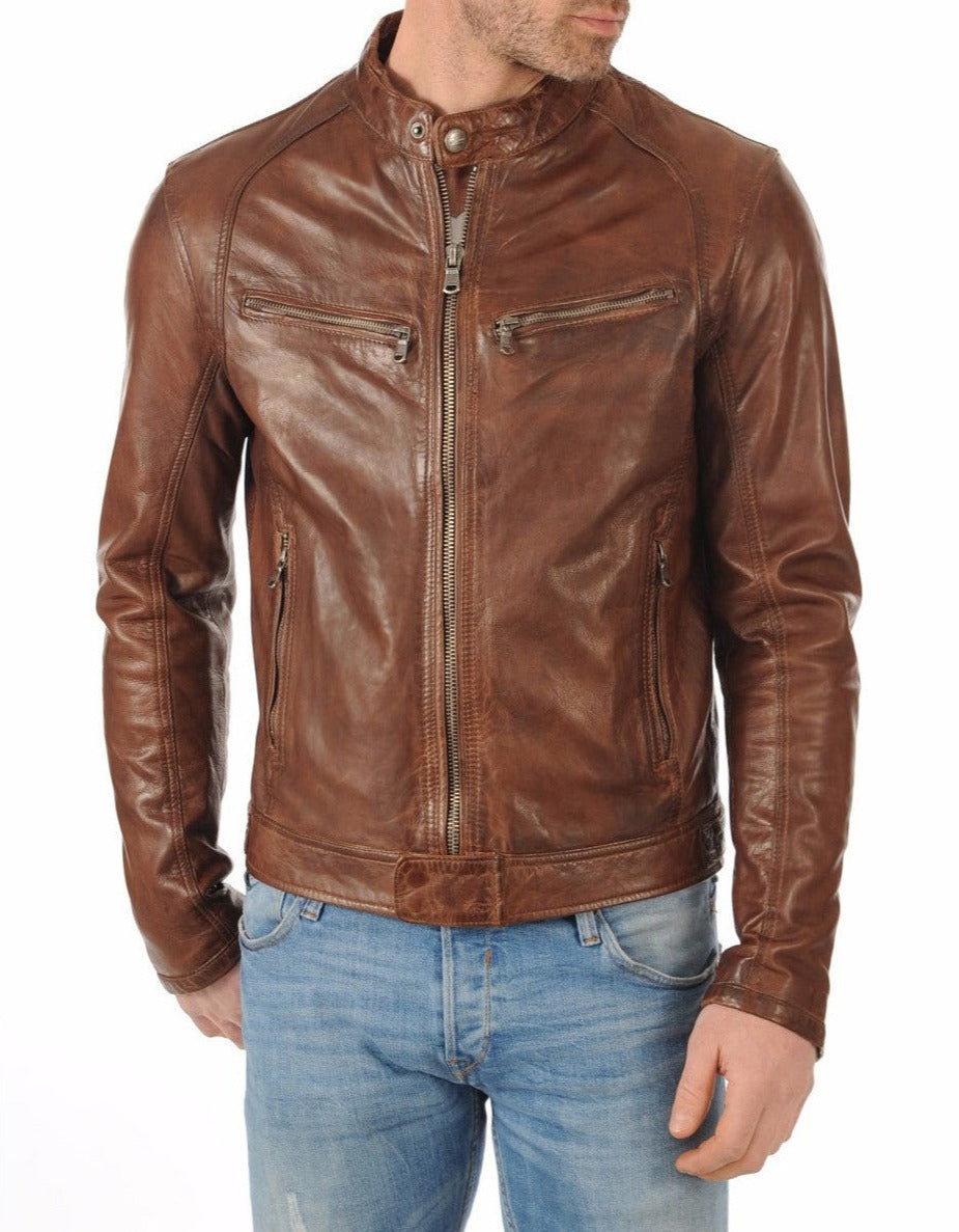 Stealth-Brown-Leather-Biker-Jacket