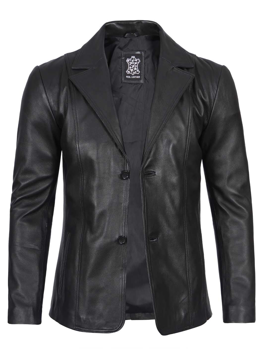 SurreyBlackLeatherCoat