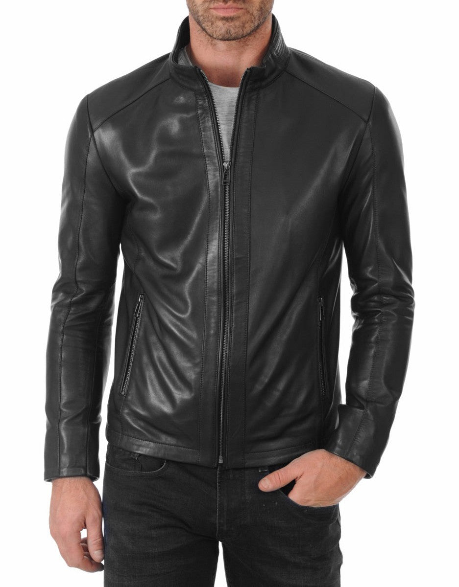 Viper-Black-Leather-Biker-Jacket