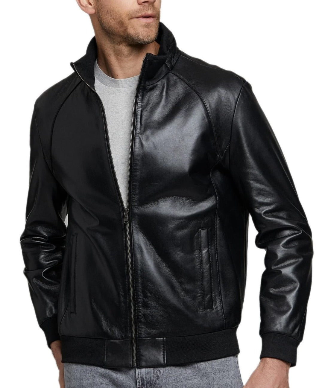 Voyager-Black-Leather-Bomber-Jacket