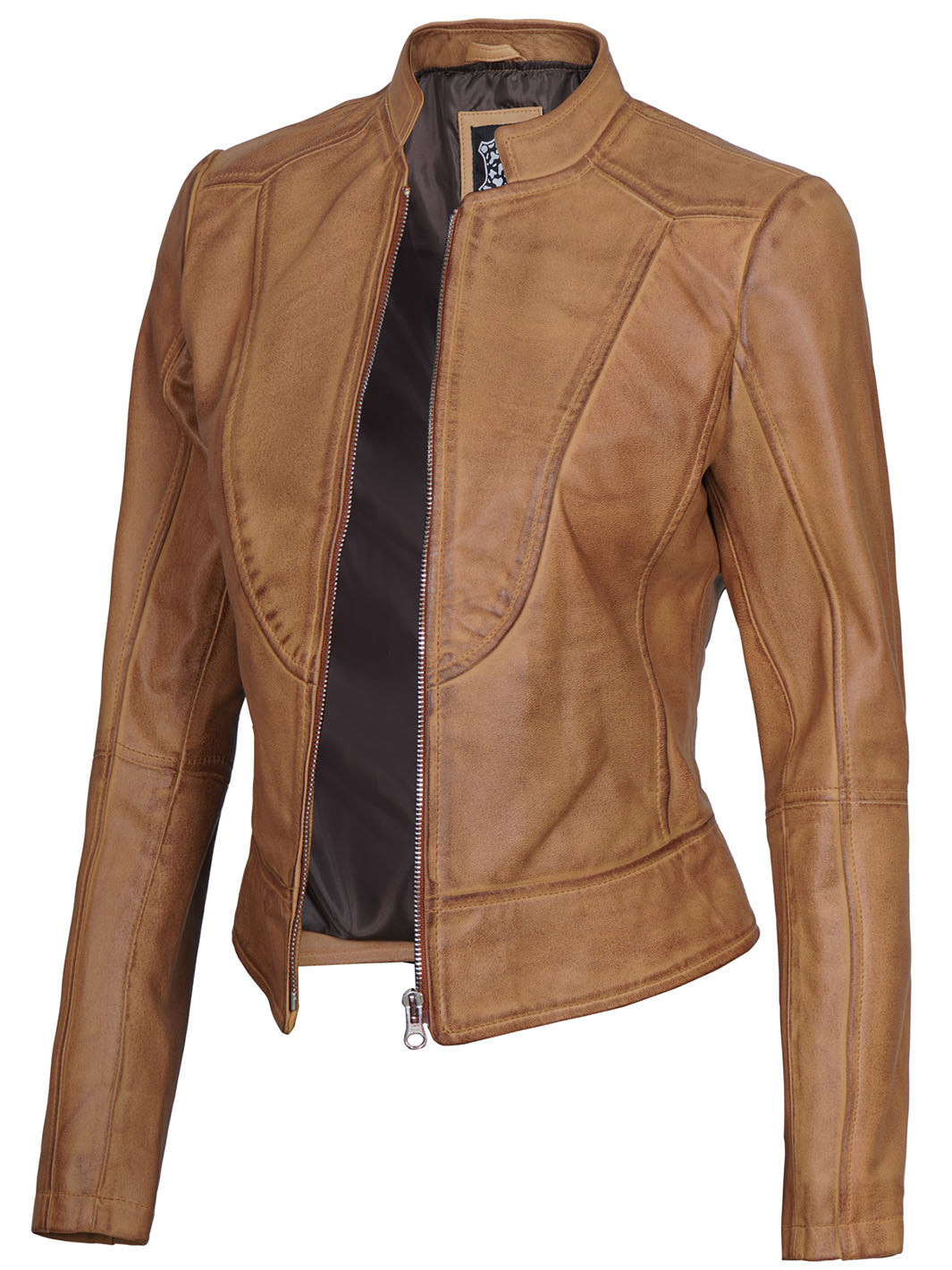 WomenCamelLeatherJacket_2