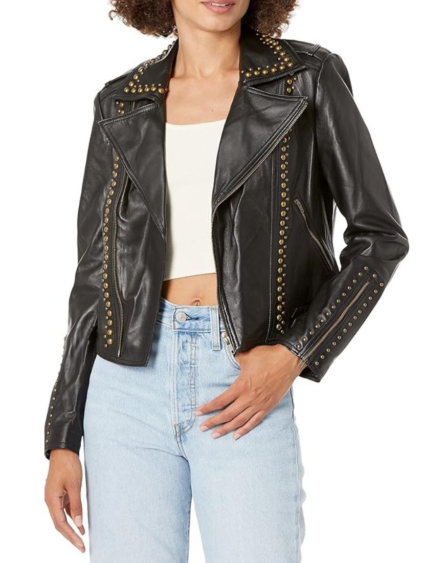 Women_sSerenaStuddedBlackBikerLeatherJacketFront