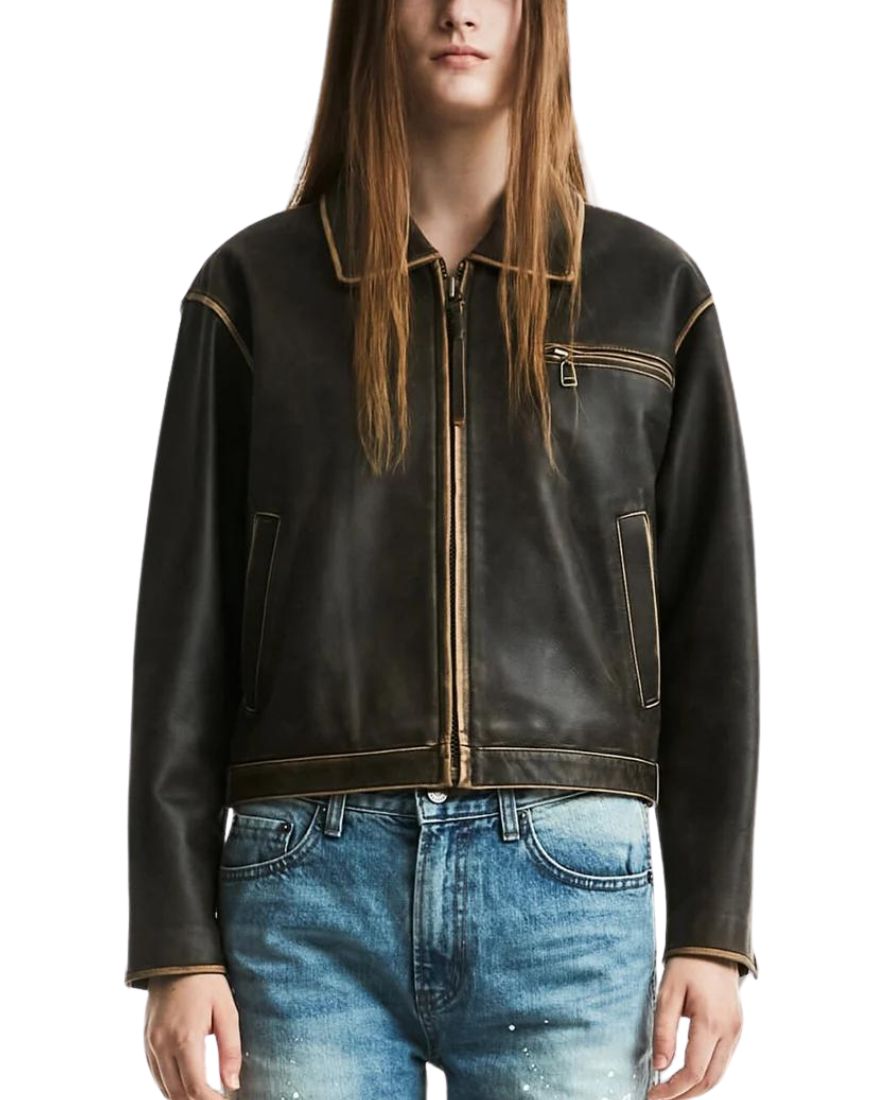 Women_sValorVintageBrownBikerLeatherJacketfront2