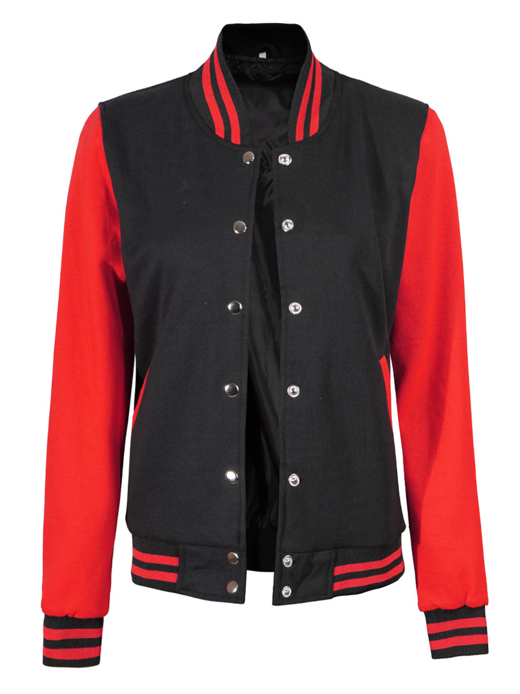 blackandredwomenvarsityjacket