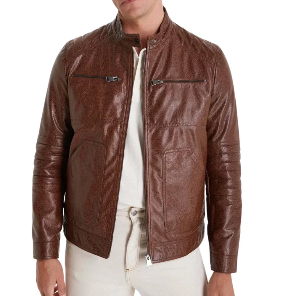 cafe-racer-bronw-leather-biker-jacket