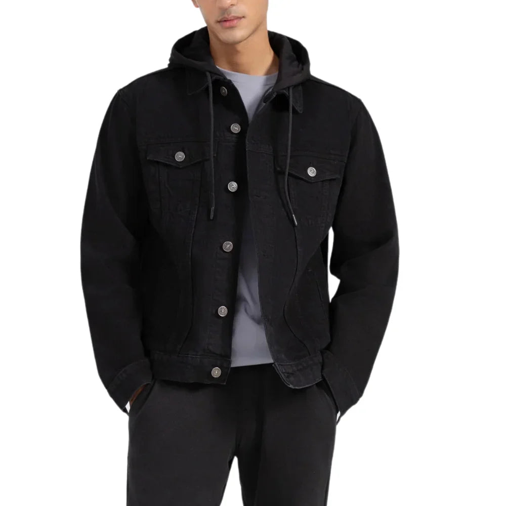 mens-black-denim-jacket