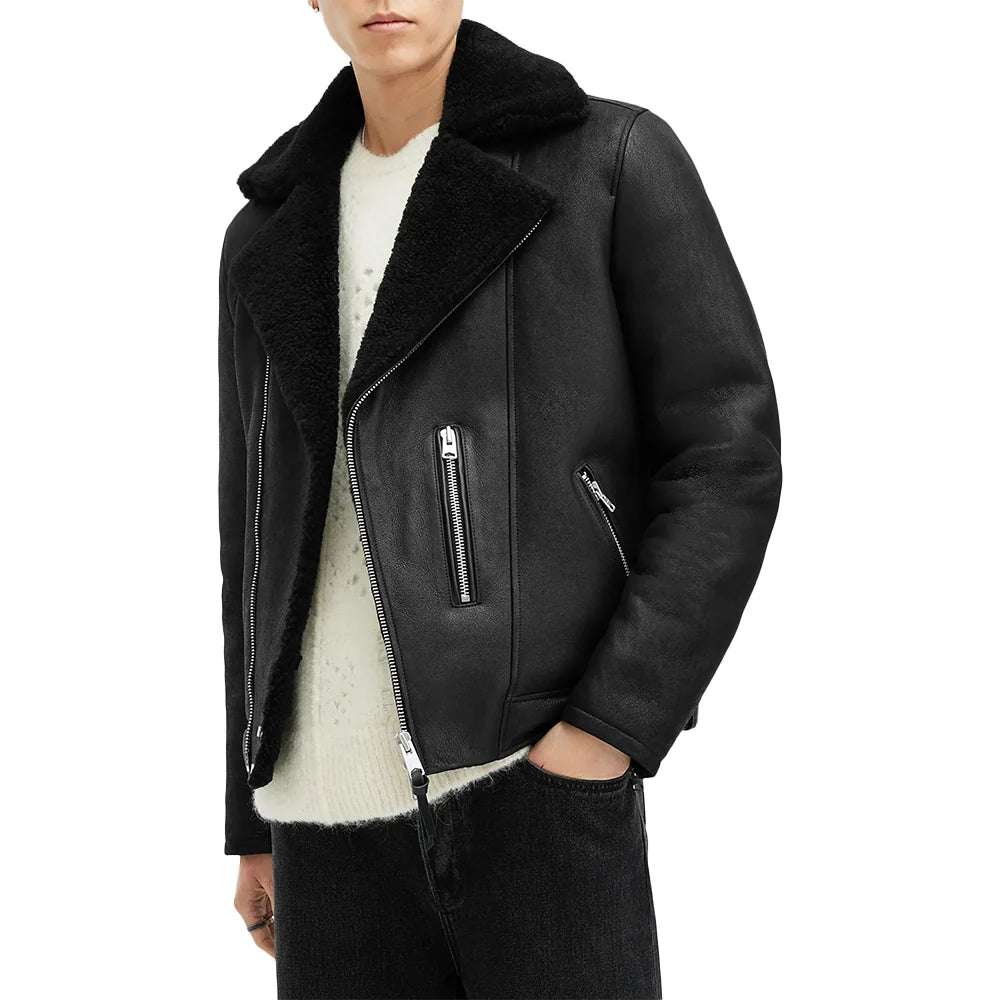 shearling-black-leather-jacket