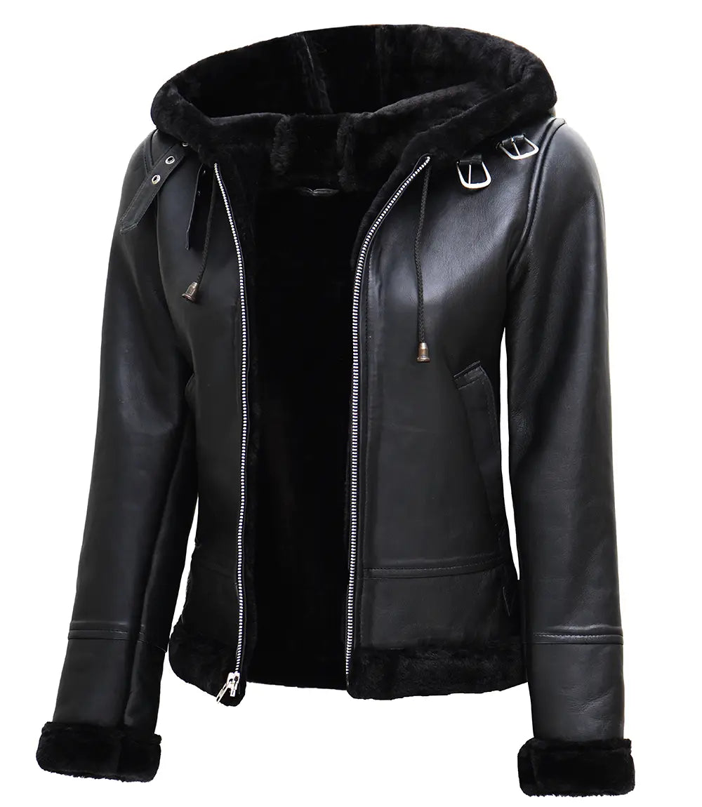 women_black_shearling_leather_jacket