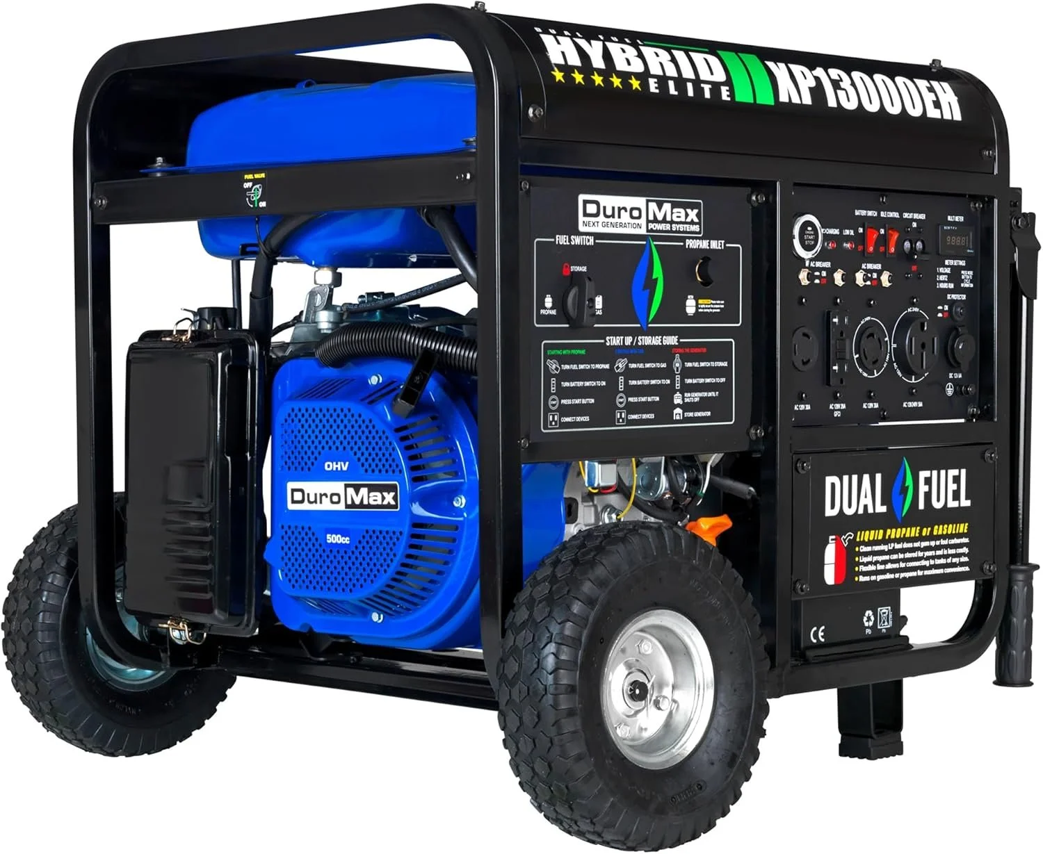 DuroMax XP13000EH 13,000 Watt Dual Fuel Portable Generators. - Image 5