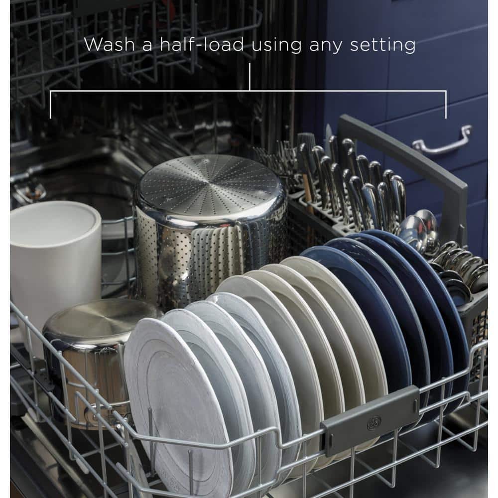 GE Adora 24 in. Stainless Steel Top Control Built-In Tall Tub Dishwasher with Stainless Steel Tub, 3rd Rack, and 48 dBA - Image 5
