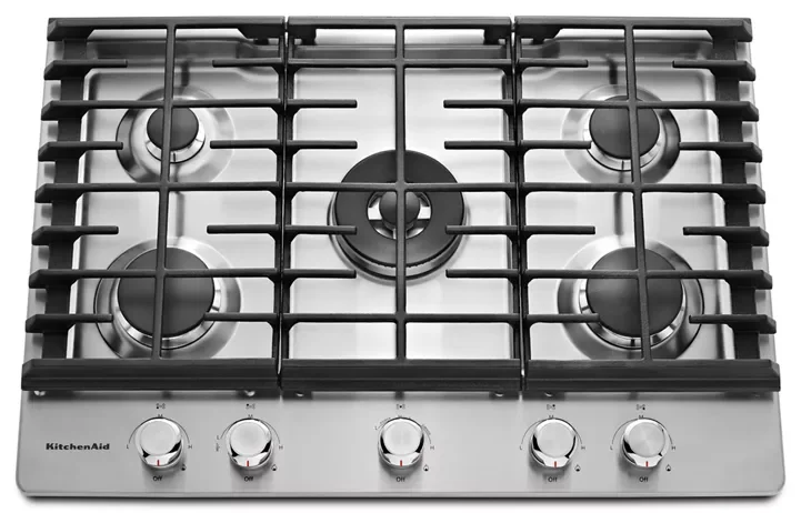 KitchenAid 30″ 5-Burner Gas Cooktops KCGS550ESS - Image 3